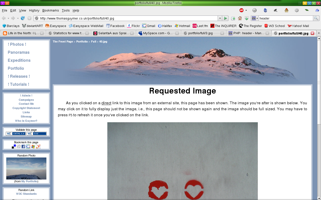 Hotlinking Example (1) - Followed Link